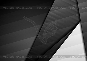 Black and grey abstract geometric corporate - vector EPS clipart