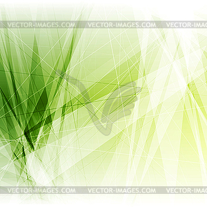 Bright green geometric shapes tech background - vector clipart
