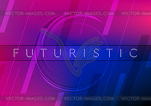 Abstract neon tech geometric background - vector clipart