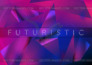 Abstract concept geometric low poly retro background - vector image