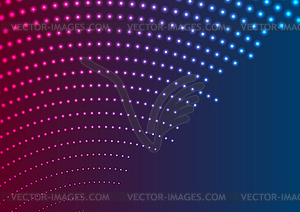 Blue purple neon dots abstract futuristic background - vector image