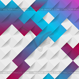 Abstract technology geometric mosaic background - color vector clipart