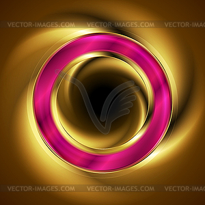 Glowing neon bright ring abstract background - vector image