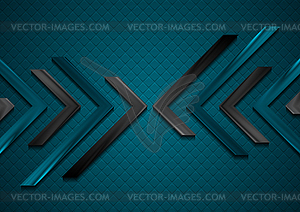 Dark abstract hi-tech futuristic background - vector image