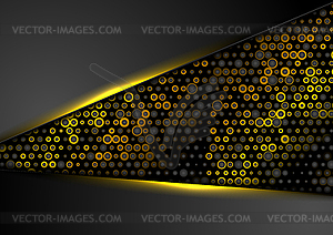 Корпоративный фон с золотыми точечными частицами - изображение в векторном формате