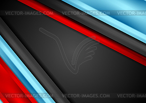 Contrast red and blue tech corporate background - vector clipart