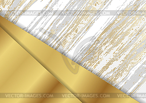 Abstract corporate background with golden marble - vector clipart