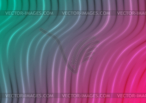Bright liquid flowing waves abstract art background - vector image