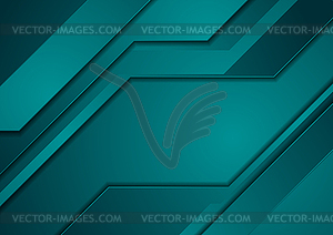 Dark turquoise abstract corporate material - vector clip art