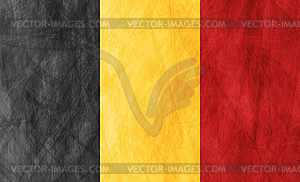 Belgian grunge flag abstract textural background - vector image