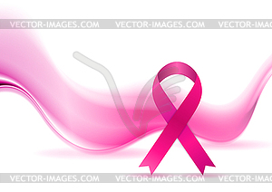 Breast cancer awareness month. Smooth abstract - royalty-free vector image