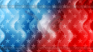 USA flag colors and stars abstract wavy american - vector image