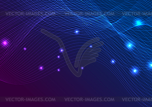 Abstract futuristic smooth shiny waves background - vector image