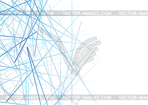 Blue abstract lines technology futuristic background - vector image