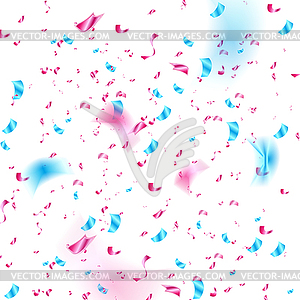 Blue purple glitter confetti abstract background - vector image