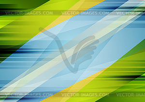 Colorful blue and green contrast abstract background - vector image