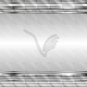 Серый абстрактный фон в стиле хай-тек с серебристыми полосками - изображение в векторе / векторный клипарт