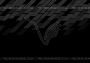 Abstract black geometric tiles hi-tech background - stock vector clipart