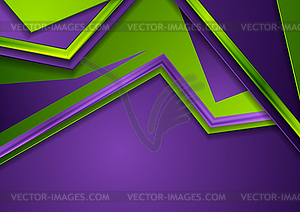 Высококонтрастный зелено фиолетовый абстрактный технологичный корпоративный - изображение в формате EPS