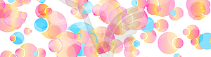 Colorful pastel circles abstract tech background - vector clipart