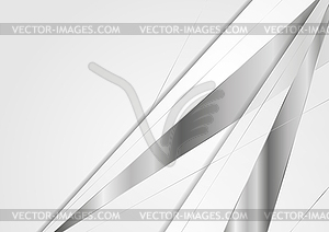 Grey and metallic abstract corporate background - vector clipart