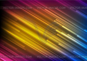 Colorful neon glowing stripes abstract modern - vector image