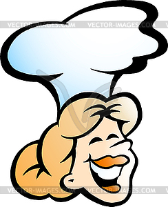 Cartoon an Woman Baker or Chef - vector image