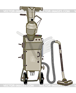 Suitcases vacuum cleaner  - vector image