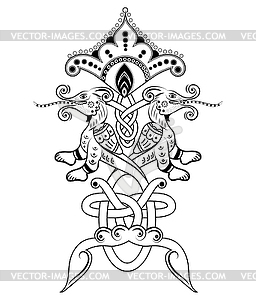 Slavic miracle beast - vector clipart