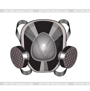 Black face mask - vector image