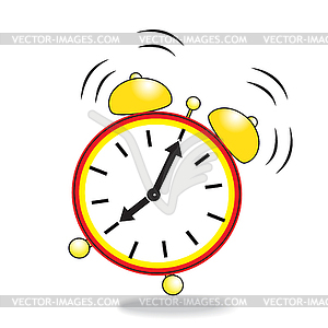 Ringing alarm clock - vector EPS clipart