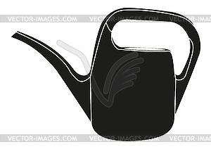 Watering can silhouette - vector clip art