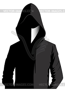 Unknown man in mask  - vector image