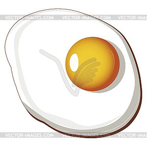 Fried egg - stock vector clipart