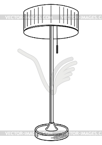 Floor lamp - vector image