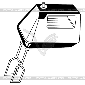 Kitchen mixer - vector image