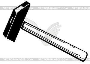 Metal hammer - vector image