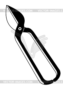 Special scissors for metal - vector image
