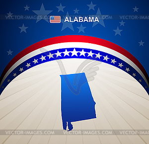Alabama - color vector clipart