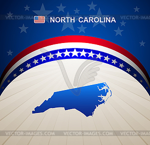 North Carolina - vector image