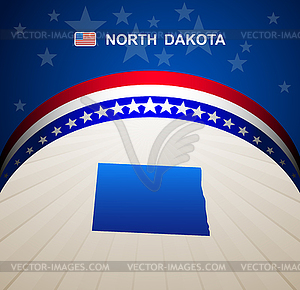 North Dakota - vector image
