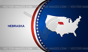 Nebraska - vector clipart