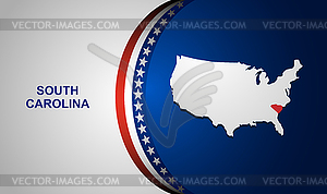 South Carolina - vector clipart