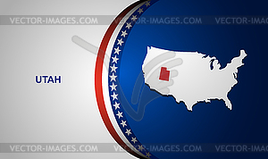 Utah - royalty-free vector image