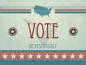 Vote - royalty-free vector clipart