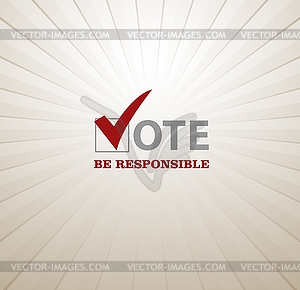 Vote - vector image