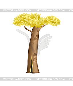 Letter in form of tree - vector image