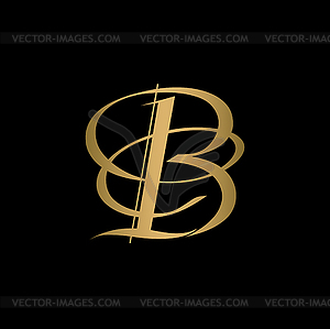 Calligraphic letter - vector clipart