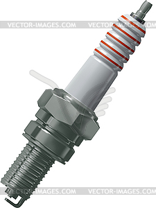 Spark plug for engine - vector image