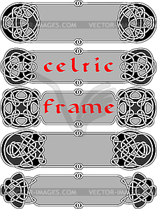 Frame in Celtic style - vector image